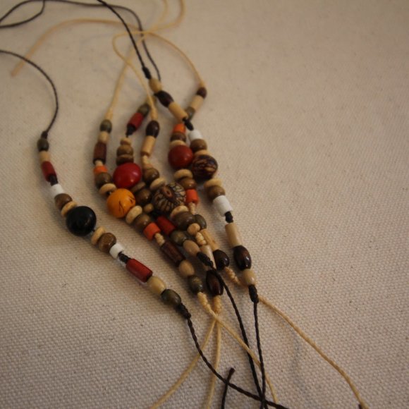 FREE W PURCHASE Six Wooden Beaded Bracelets - Picture 3 of 4